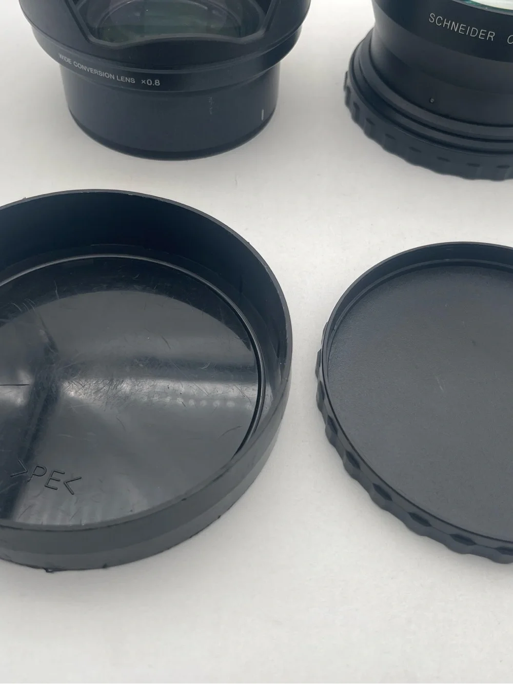 Sony Black Camera Lenses with Century Rear Cap
